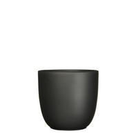 CVETLIČNI LONEC - črna, Basics, keramika (22.5/20cm)