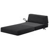 SCHLAFSESSEL in Cord Schwarz  - Schwarz, Design, Textil/Metall (65/57/81cm) - Livetastic
