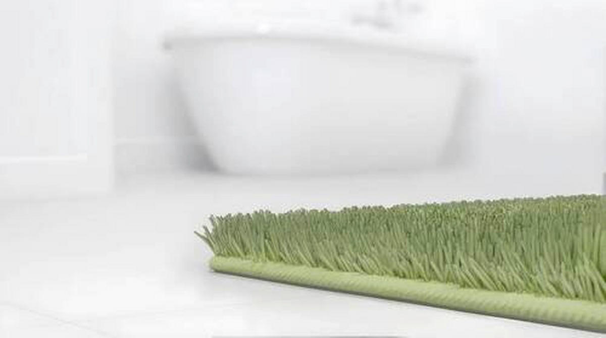 BIDET-VORLEGER Grün 50/60 cm  - Grün, KONVENTIONELL, Kunststoff/Textil (50/60cm) - Grund