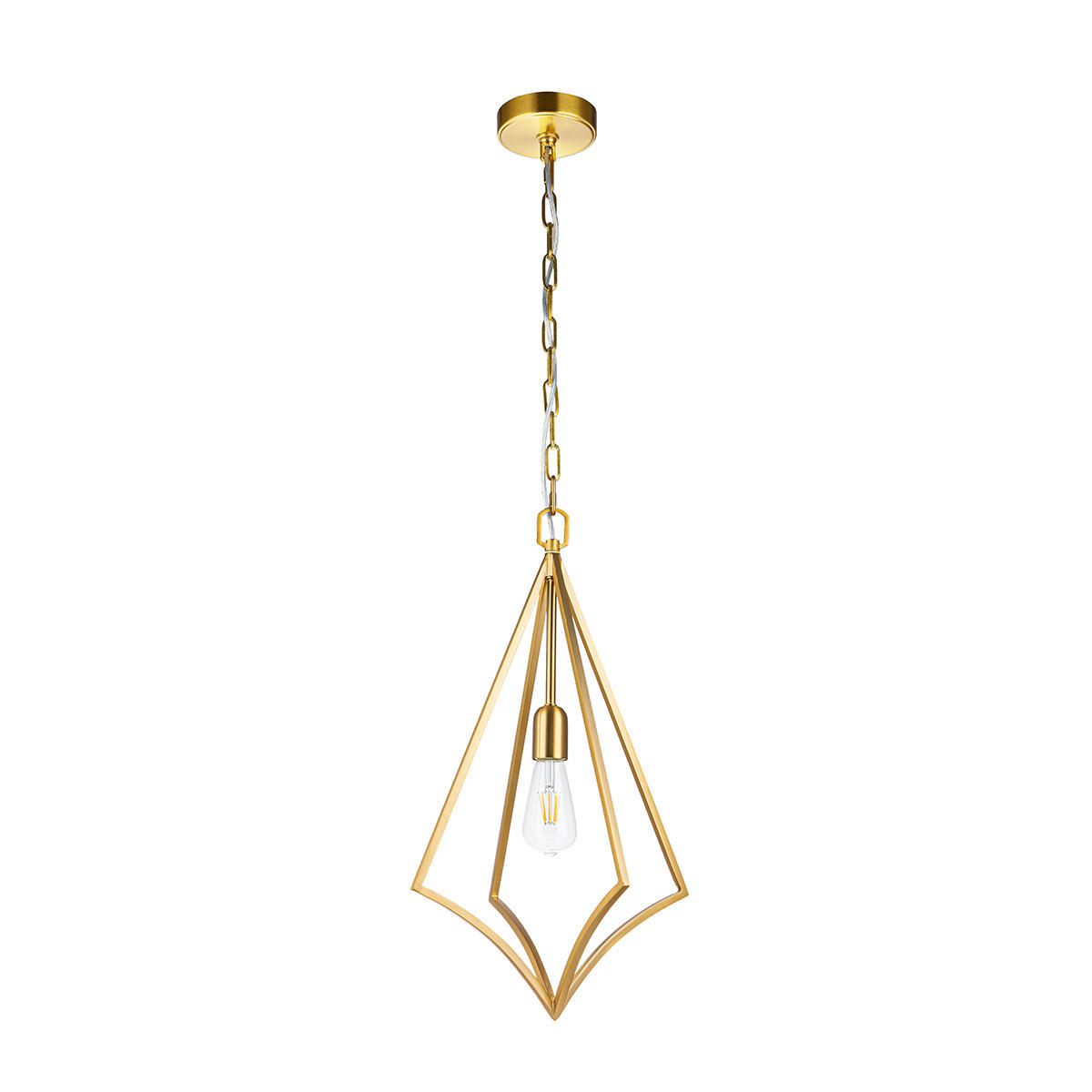HÄNGELEUCHTE 35.3/69.8  cm    - Messingfarben, Konventionell, Metall (35.3/69.8 cm) - Elstead Lighting