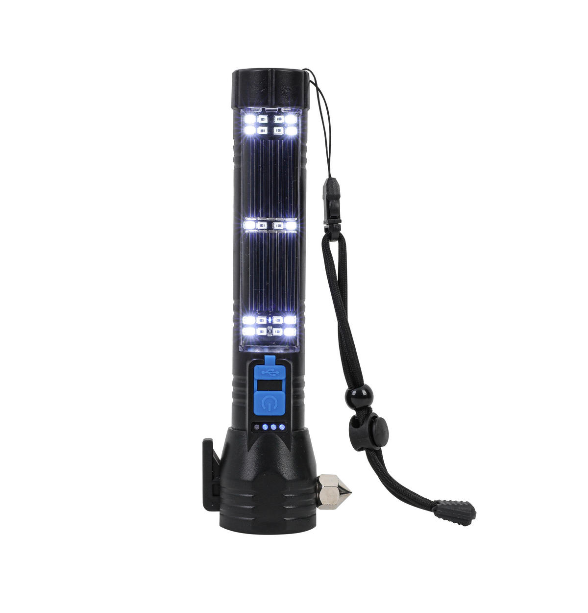 ELEMLÁMPA - fekete/áttetsző, Basics, műanyag/fém (20/3,2/4,5cm) - Boxxx