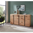 SIDEBOARD 173/86/42 cm  - Eschefarben/Schwarz, Design, Holz/Holzwerkstoff (173/86/42cm) - Linea Natura