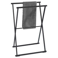 HANDTUCHSTÄNDER 53,5/80,5/35 cm  - Schwarz, KONVENTIONELL, Metall (53,5/80,5/35cm) - Wenko