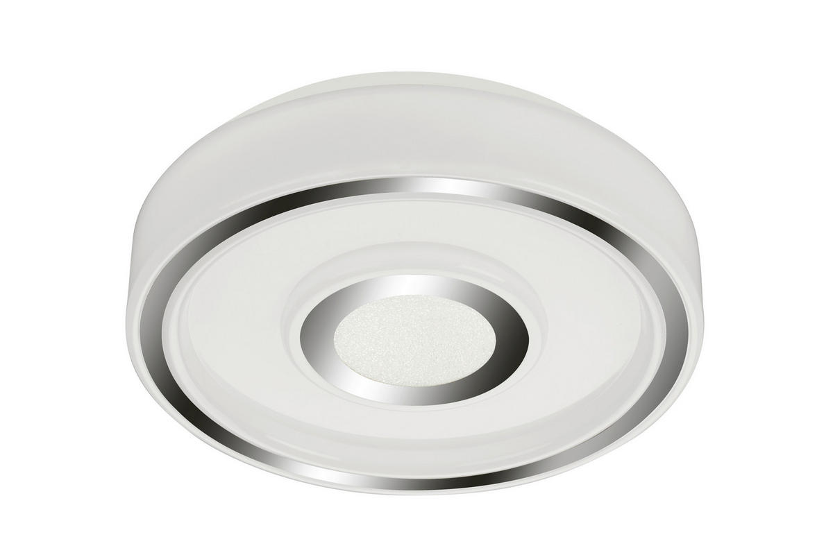 LED-BADEZIMMER-DECKENLEUCHTE - Chromfarben, Basics, Kunststoff/Metall (41/6cm)