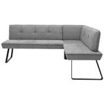 ECKBANK 181/157 cm  in Grau, Schwarz  - Schwarz/Grau, Design, Textil/Metall (181/157cm) - Dieter Knoll