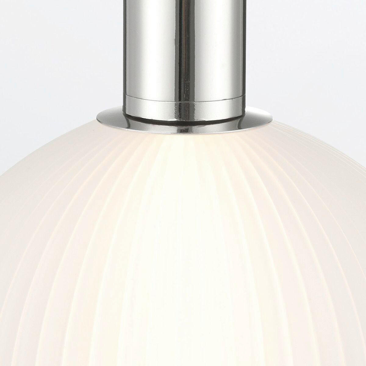 LED-PENDELLEUCHTE 15,2/32 cm    - Nickelfarben, Konventionell, Glas/Metall (15,2/32cm) - Elstead Lighting