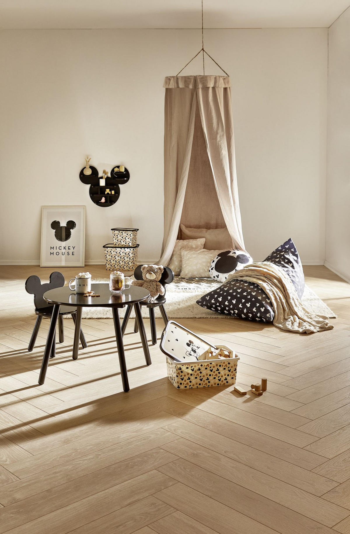 BOX MIT DECKEL Mickey & Minnie  - Basics, Kunststoff (29/18/19cm) - Disney