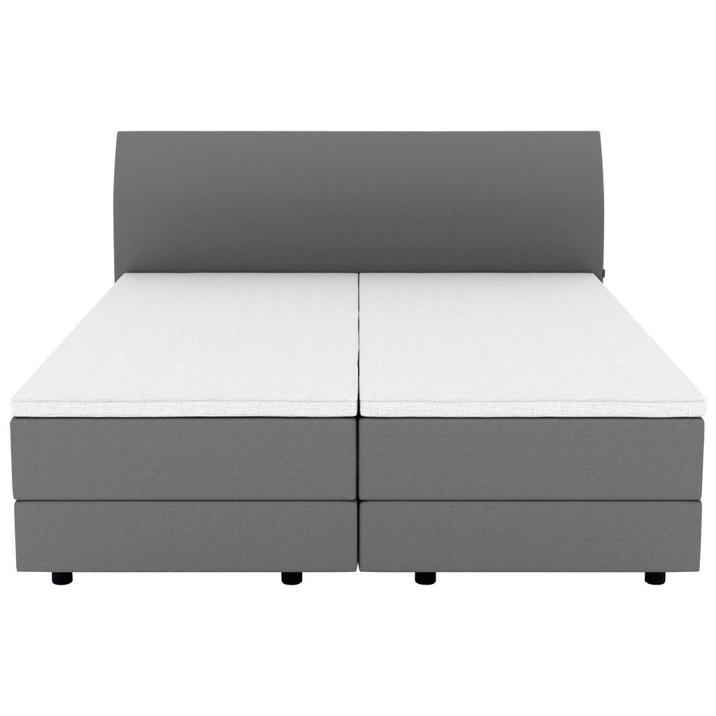 Thumbnail - Musterring Boxspringbett, Anthrazit, Textil, H3 + H4, 7-Zonen, Höhe ca. 22 cm, 180x200 cm, Dgm, Über- und Sondergrößen e...