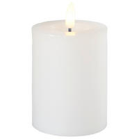 LED SVEĆA  bela  - bela, Osnovno, plastika/prirodni materijali (7/11,2cm) - Ambia Home