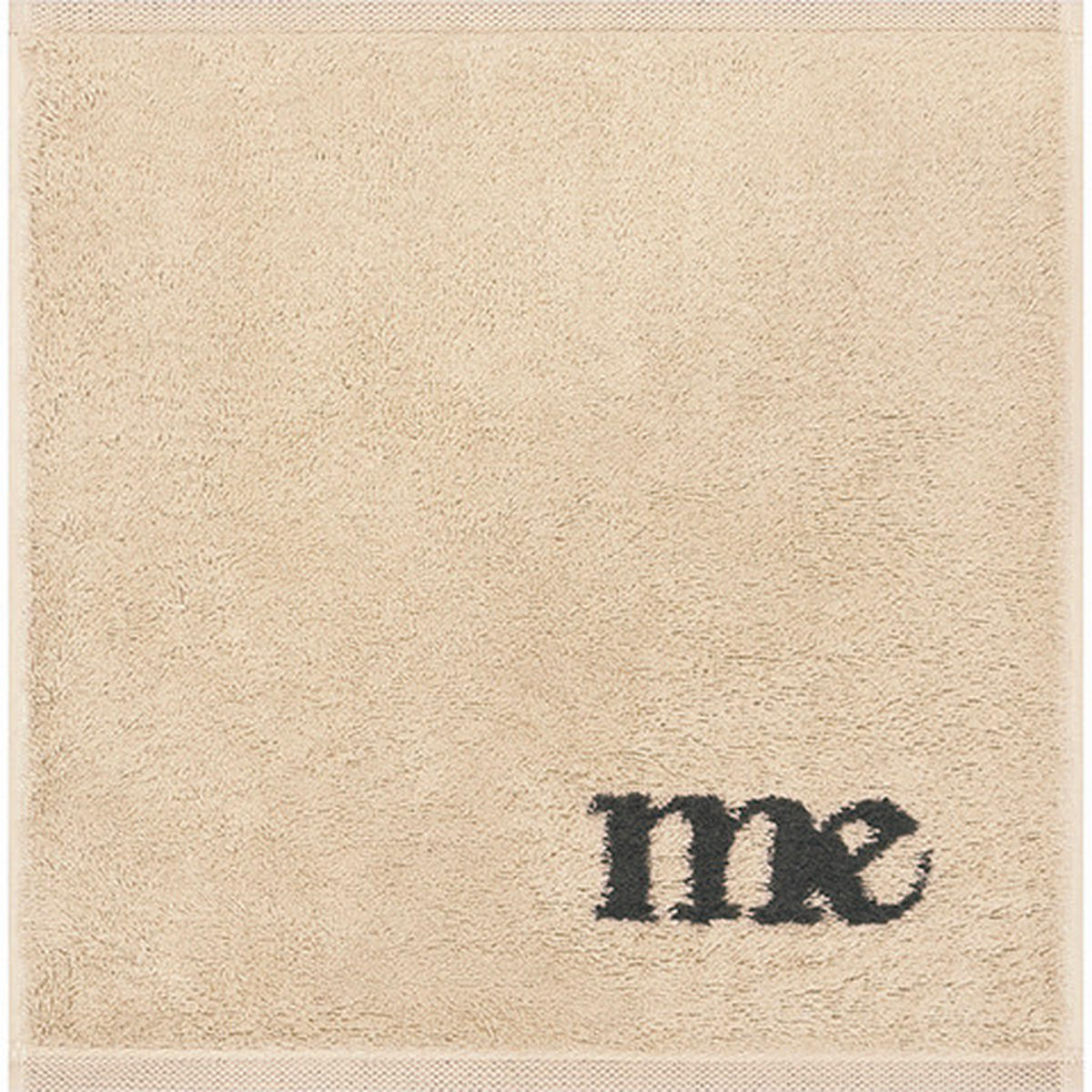 PEŠKIR ZA RUKE Heart Beats  3 dela prirodna boja, crna 30/30 cm  - prirodna boja/crna, Konvencionalno, tekstil (30/30cm) - Cawoe