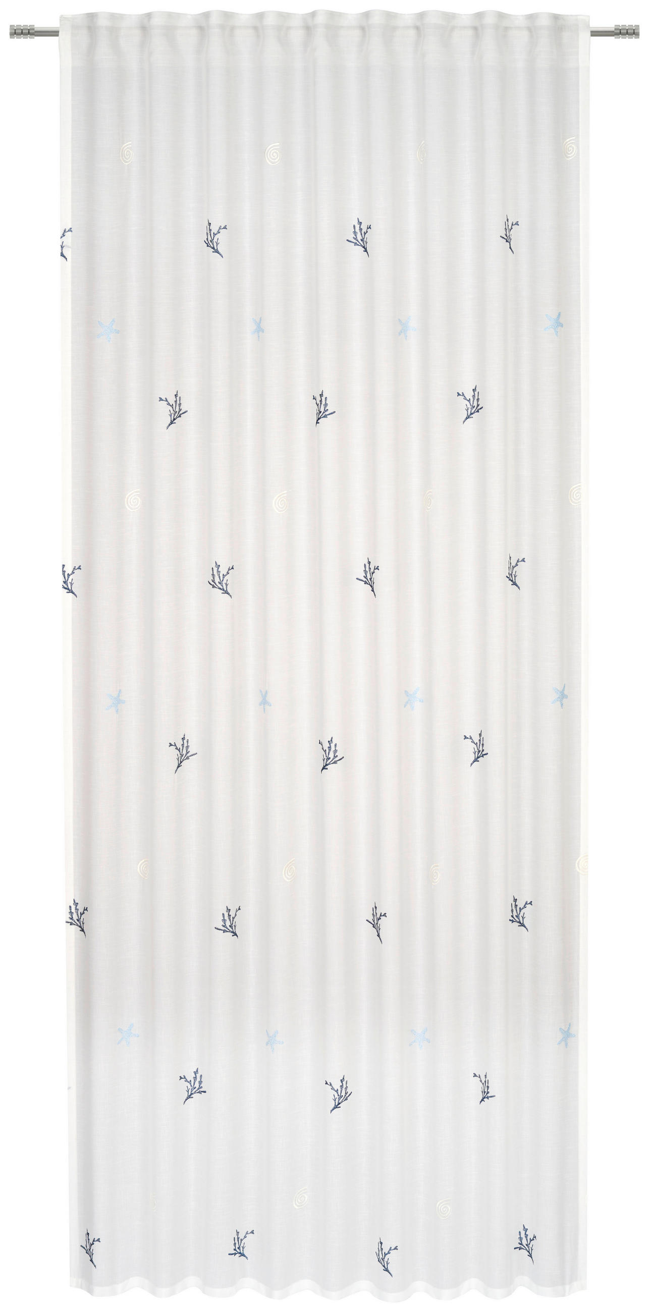 GOTOVA ZAVESA plava - plava, tekstil (140/245cm) - Esposa