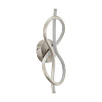 APLICĂ DE PERETE CU LED - alb, Basics, plastic/metal (16/0/40cm)
