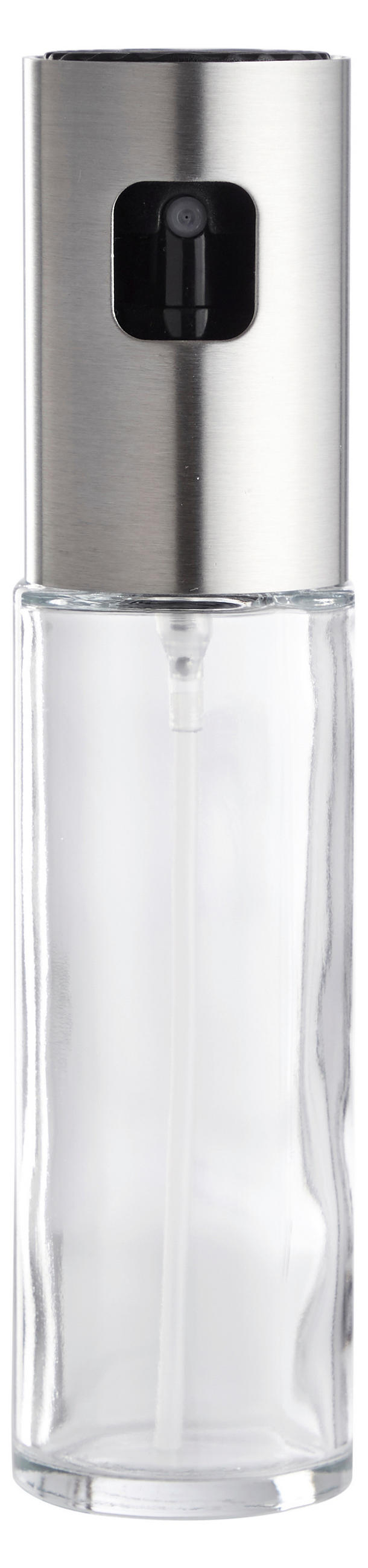 OLJA-/VINÄGERFLASKA - stålfärgad/transparent, Basics, metall/glas (17,5/4/4cm)