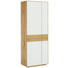 GARDEROBENSCHRANK 68/190/37 cm - Eichefarben/Weiß, Natur, Glas/Holz (68/190/37cm) - Valnatura GARDEROBENSCHRANK 68/190/37 cm - Eichefarben/Weiß, Natur, Glas/Holz (68/190/37cm) - Valnatura