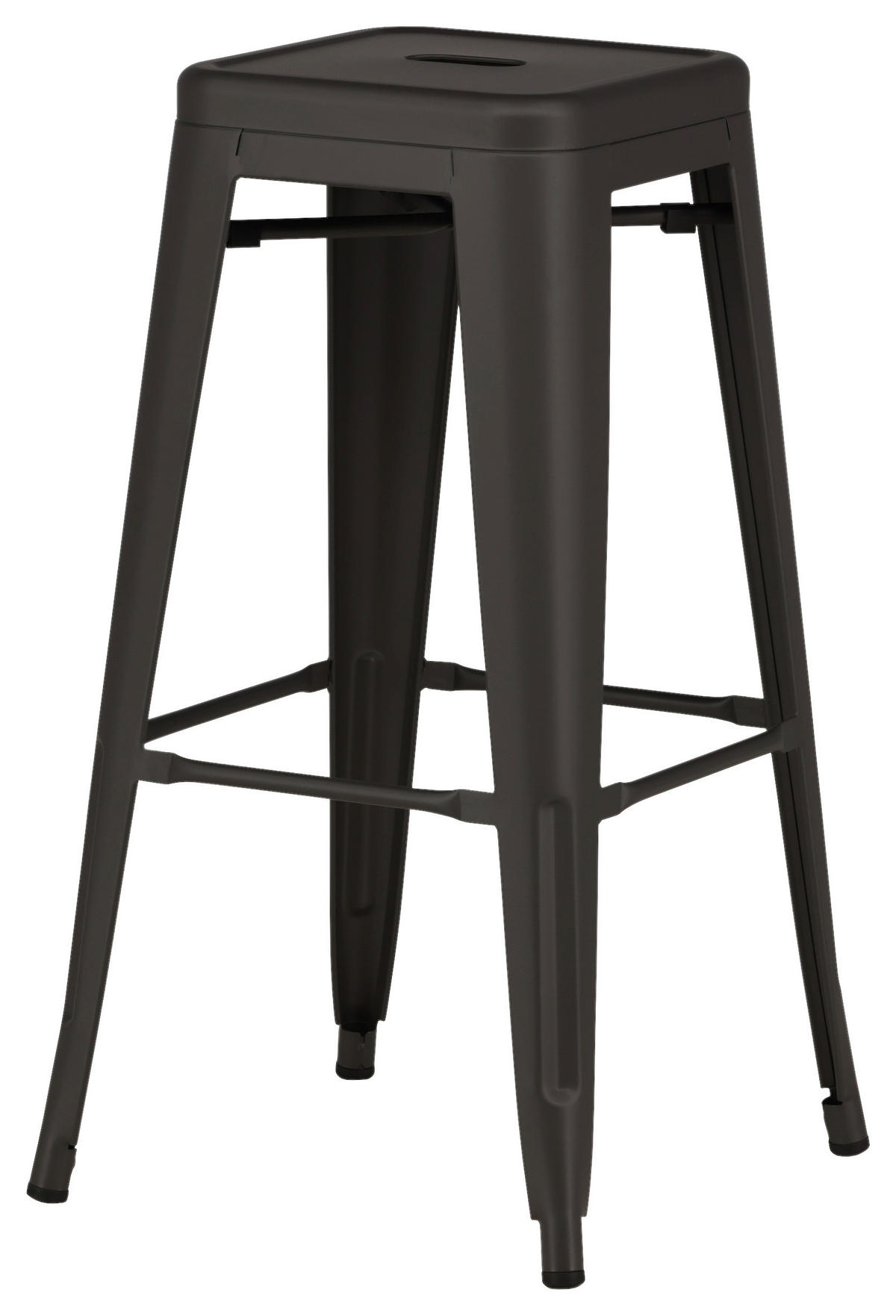 BARHOCKER-SET in Dunkelgrau  - Dunkelgrau, Design, Metall (43/76/43cm) - Livetastic