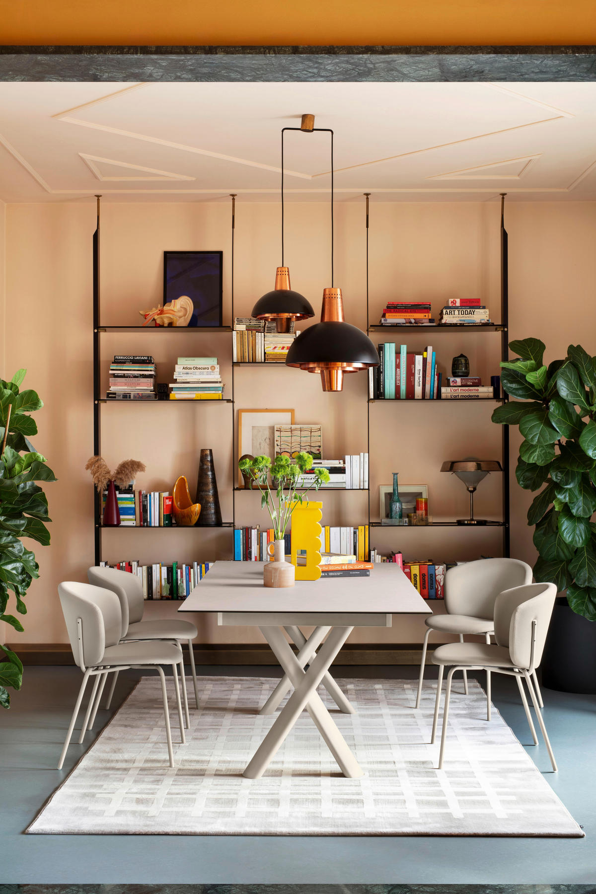 ESSTISCH Weiß, Champagner rechteckig  ausziehbar  - Champagner/Weiß, Design, Keramik/Metall (200-280/100/76cm) - Connubia 