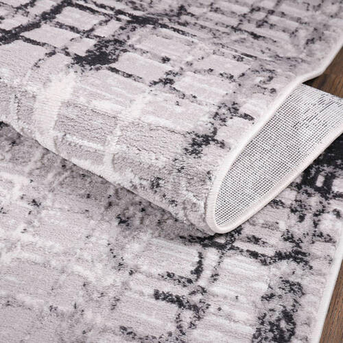 WEBTEPPICH 120/160 cm Evra Dunkelgrau  - Dunkelgrau, Design, Textil (120/160cm) - Novel