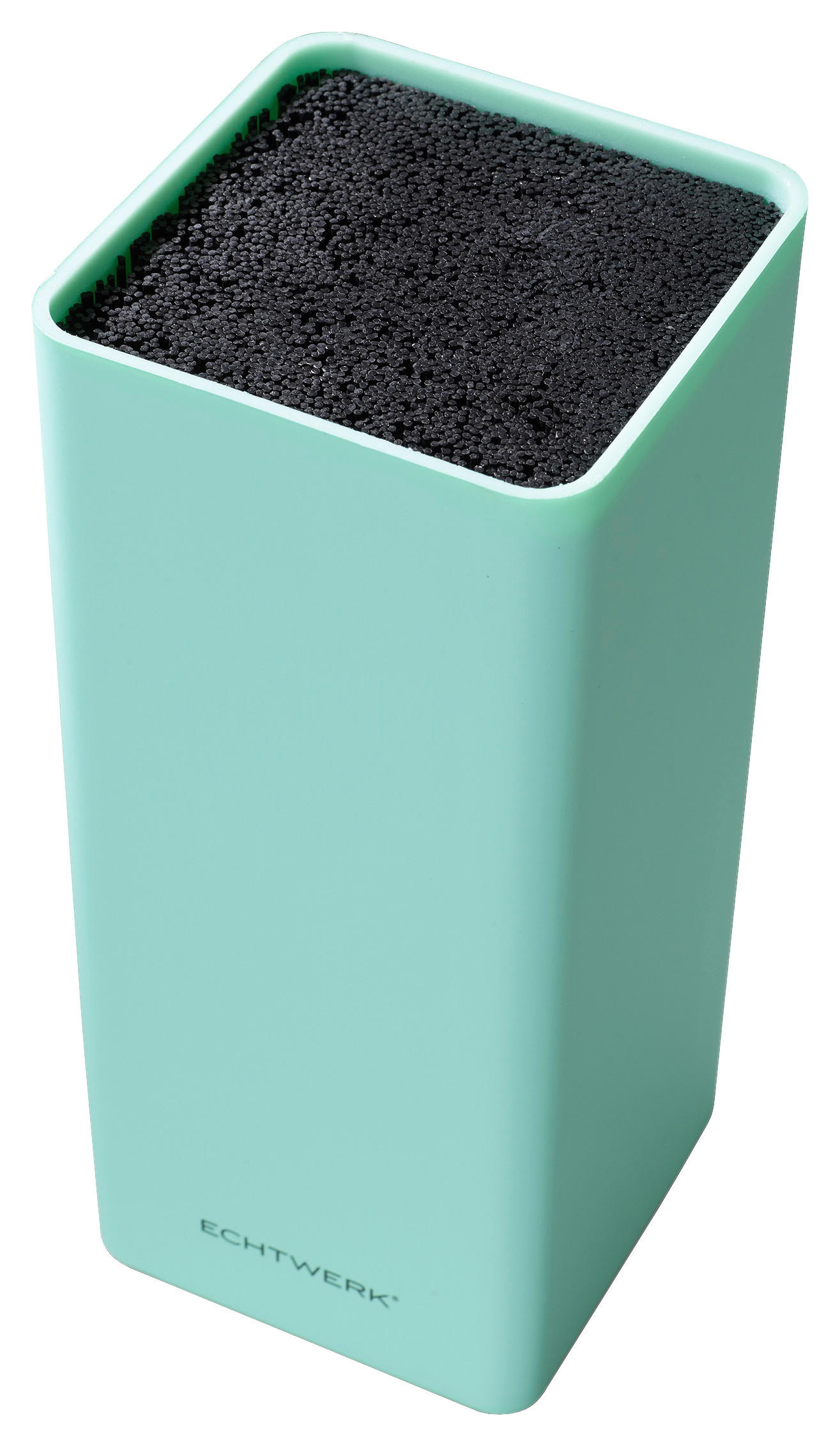 KNIVBLOCK Square  - turkos, Design, plast (9,3/21,5cm) - Echtwerk