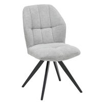 STOLICA  crna, svetlosiva       - siva/svetlosiva, Dizajnerski, metal/tekstil (48/88,5/65cm) - Novel