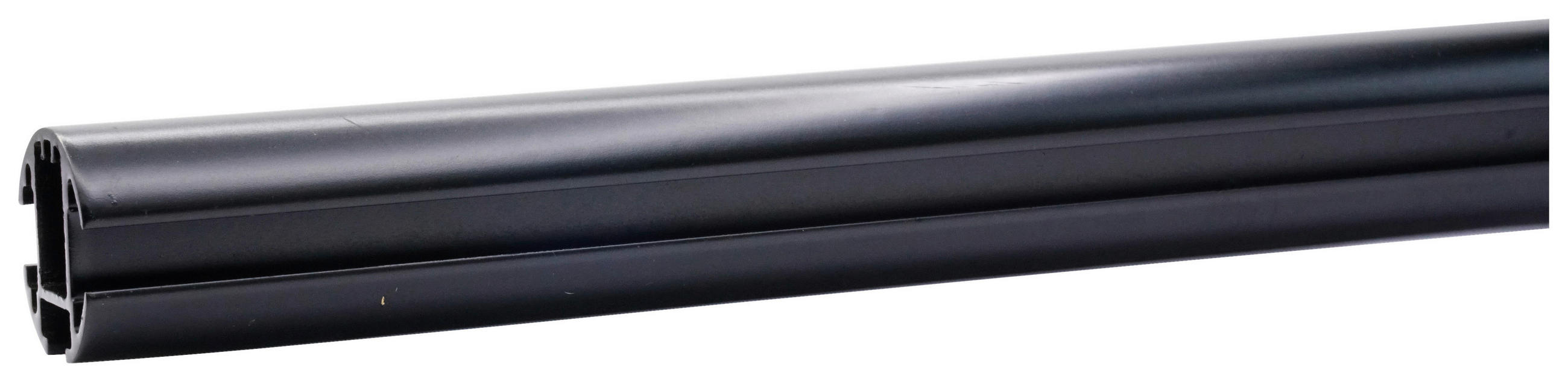 Șină Pentru Perdea  - negru, Basics, metal (240/2,5/2,5cm) - Homeware