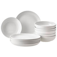 TAFELSERVICE Weiß LILYBET 12-teilig  - Weiß, Basics, Keramik - Novel