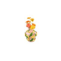 DEKOVASE  - Gelb/Rosa, Basics, Keramik (23,7/26,0/23,7cm)