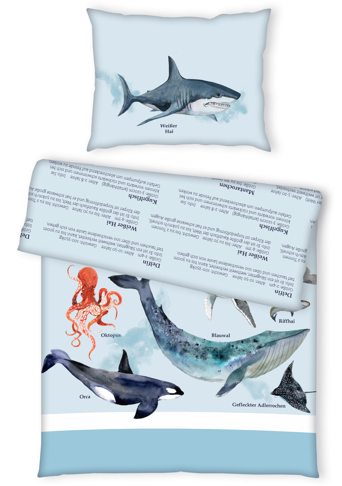 KINDERBETTWÄSCHE Renforcé 135/200 cm  - Blau, KONVENTIONELL, Textil (135/200cm)