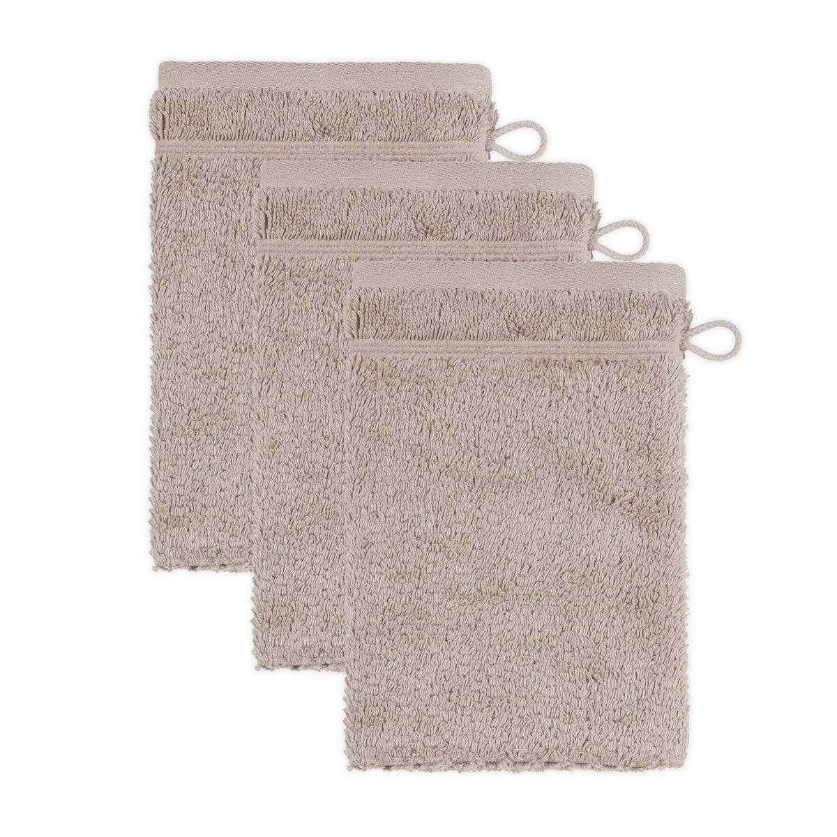 FROTTIERSET FROTTANA PEARL Beige 3-teilig  - Beige, Basics, Textil (15/20cm) - Moeve