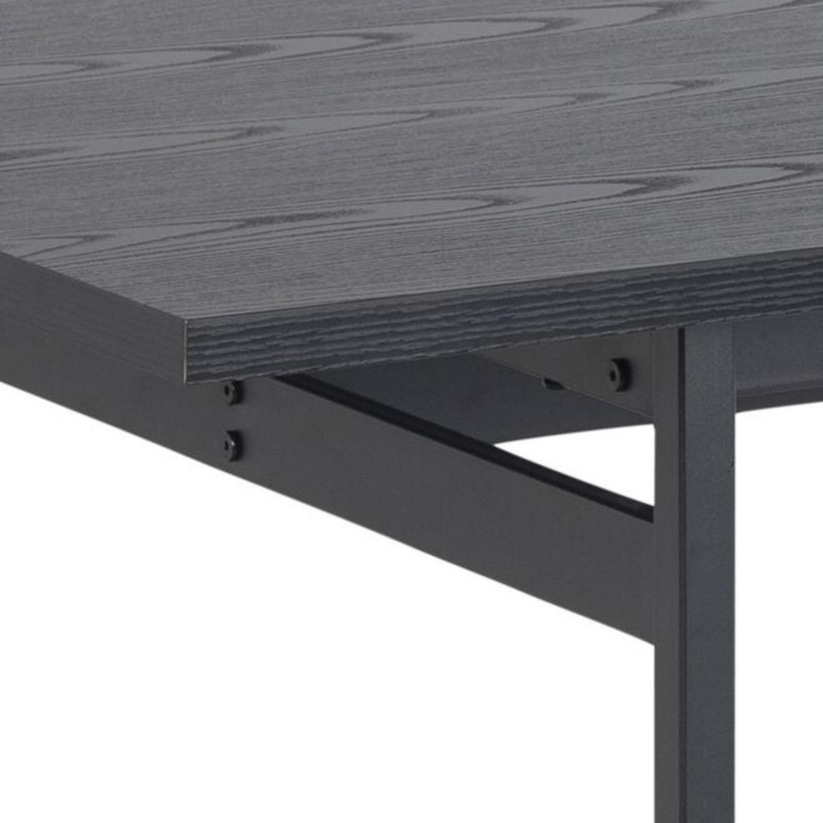 ESSTISCH in Metall, Holzwerkstoff   - Schwarz, KONVENTIONELL, Holzwerkstoff/Metall (200/74/90cm) - Lomoco