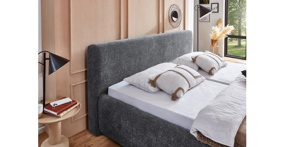 POLSTERBETT 240/200 cm,  in Grau,  - Grau, Design, Textil (240/200cm) - Xora