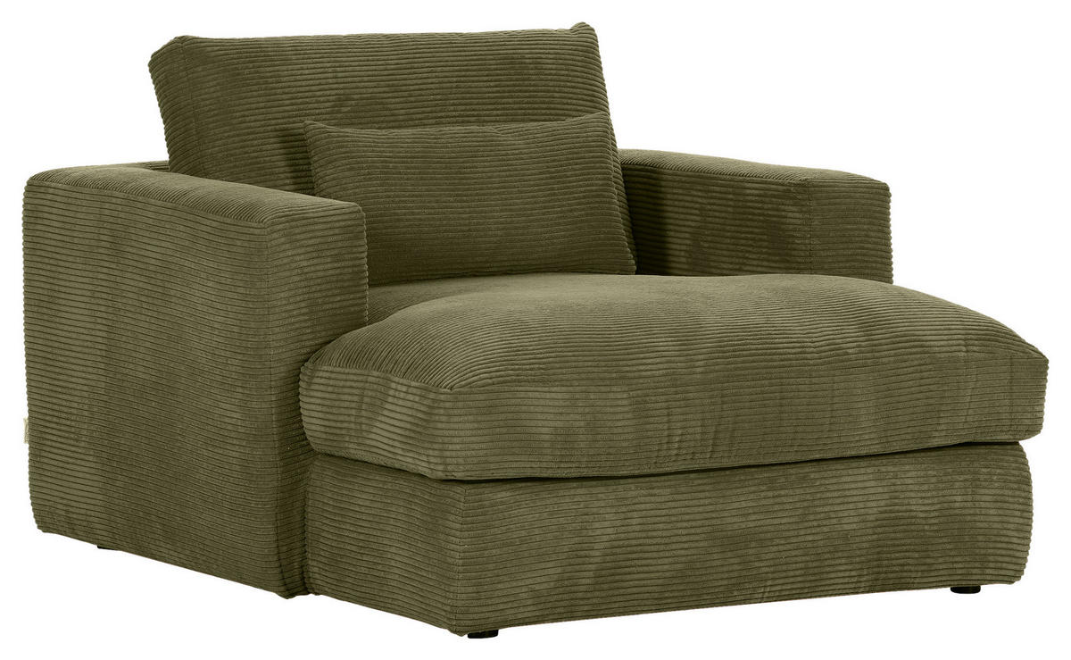 XXL-SESSEL - Dunkelgrün/Schwarz, ROMANTIK / LANDHAUS, Kunststoff/Textil (120/67/140cm) - Landscape