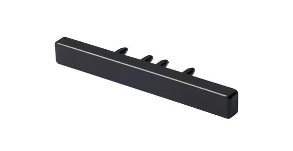 ENDSTÜCK  - Schwarz, Basics, Metall (5,5/1/0,7cm) - Homeware