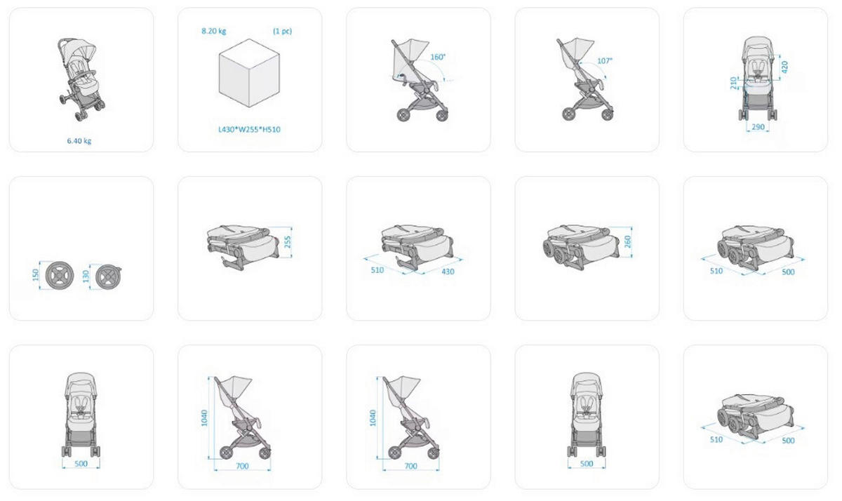 DEČJA KOLICA  Lara 2  - siva, Osnovno, metal (70/50/104cm) - Maxi-Cosi