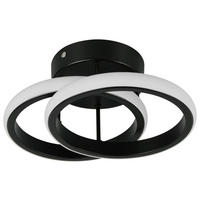 Plafonieră Cu Led  26,5/10,5 cm    - negru, Design, metal (26,5/10,5cm)
