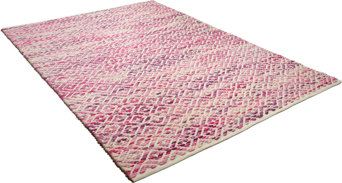 ROČNO TKANA PREPROGA  160/230 cm  tkano  pink  - pink, Design, tekstil (160/230cm) - Tom Tailor