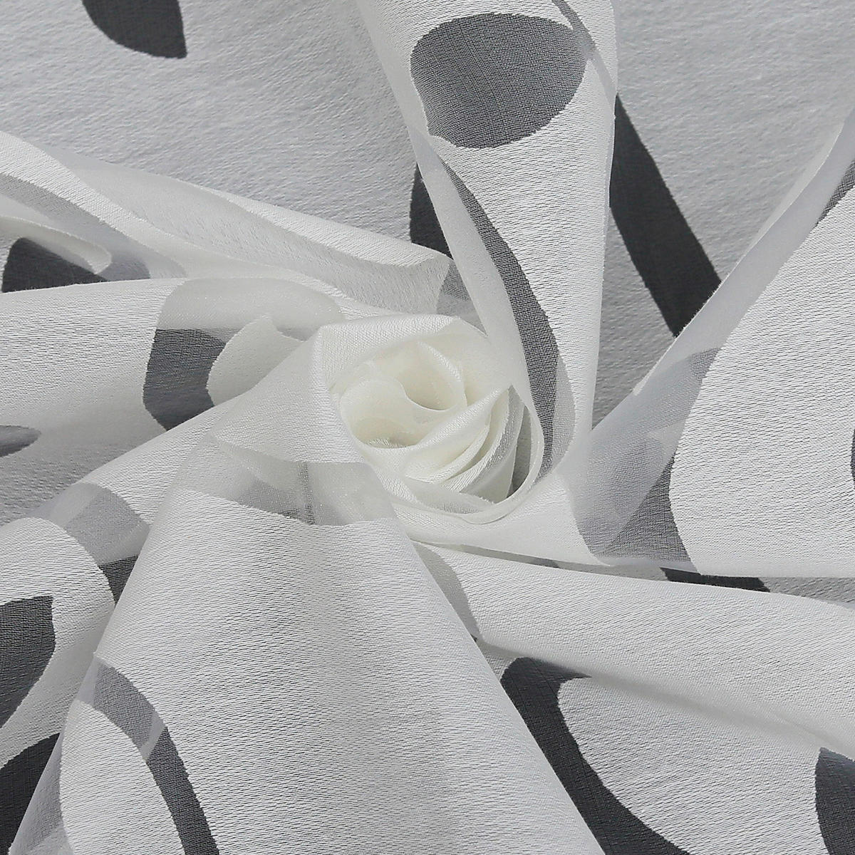 FERTIGVORHANG  transparent  140/245 cm   - Weiß Hochglanz, Basics, Textil (140/245cm) - Joyswahl
