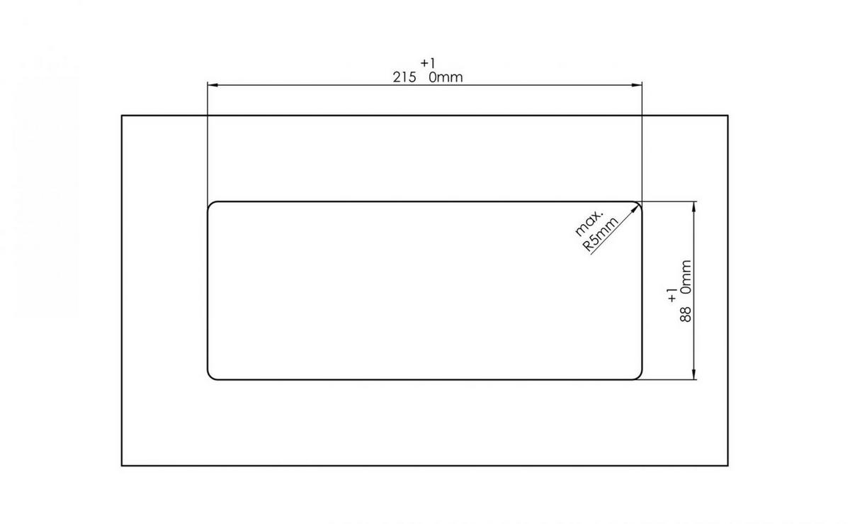 STECKDOSENELEMENT - Schwarz, Basics, Glas/Kunststoff (29,3/18,8/15,5cm) - HKT