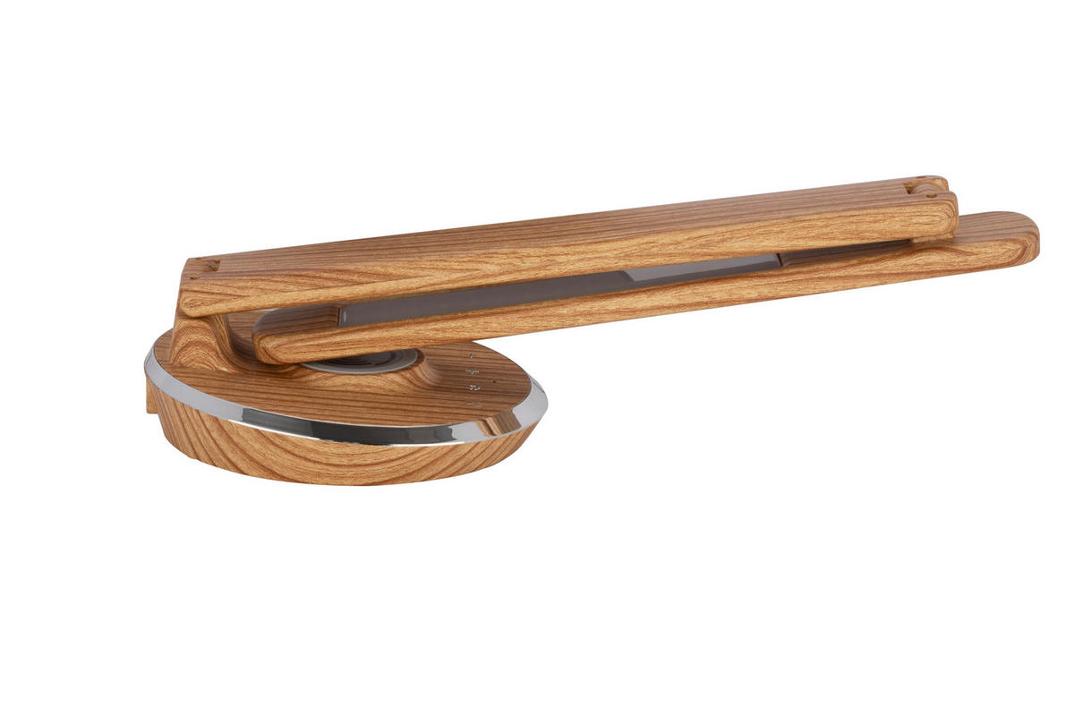 LAMPA NA PÍSACÍ STÔL, dotykový stmievač, 28/16/48,8 cm - farba duba, Konventionell, plast (28/16/48,8cm) - Novel