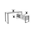 ECKSCHREIBTISCH 147/120/76 cm  in Anthrazit, Eichefarben  - Eichefarben/Anthrazit, MODERN, Holzwerkstoff/Metall (147/120/76cm) - Novel