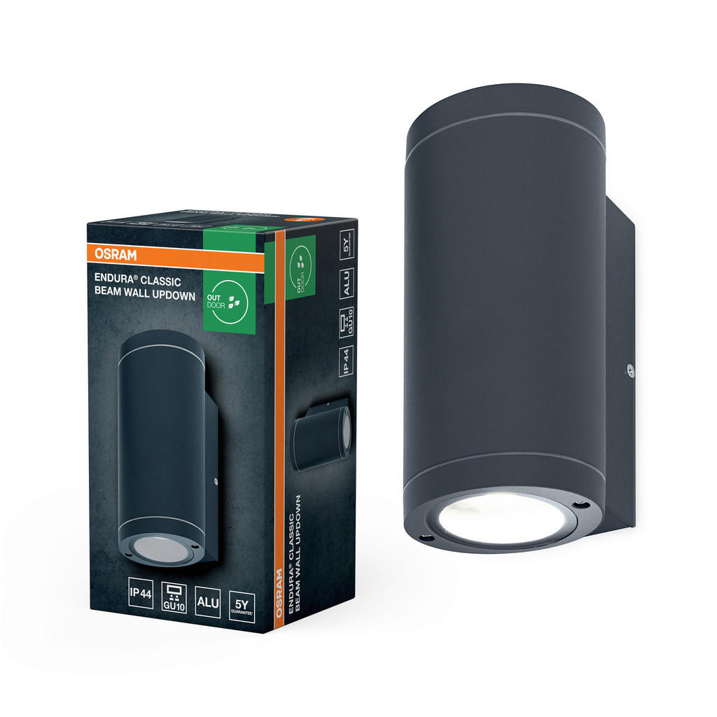 Thumbnail - Osram AUßENLEUCHTE, Dunkelgrau, Metall, Glas, 9.2x20x10.4 cm, Lampen & Leuchten, Außenbeleuchtung, Außenleuchten