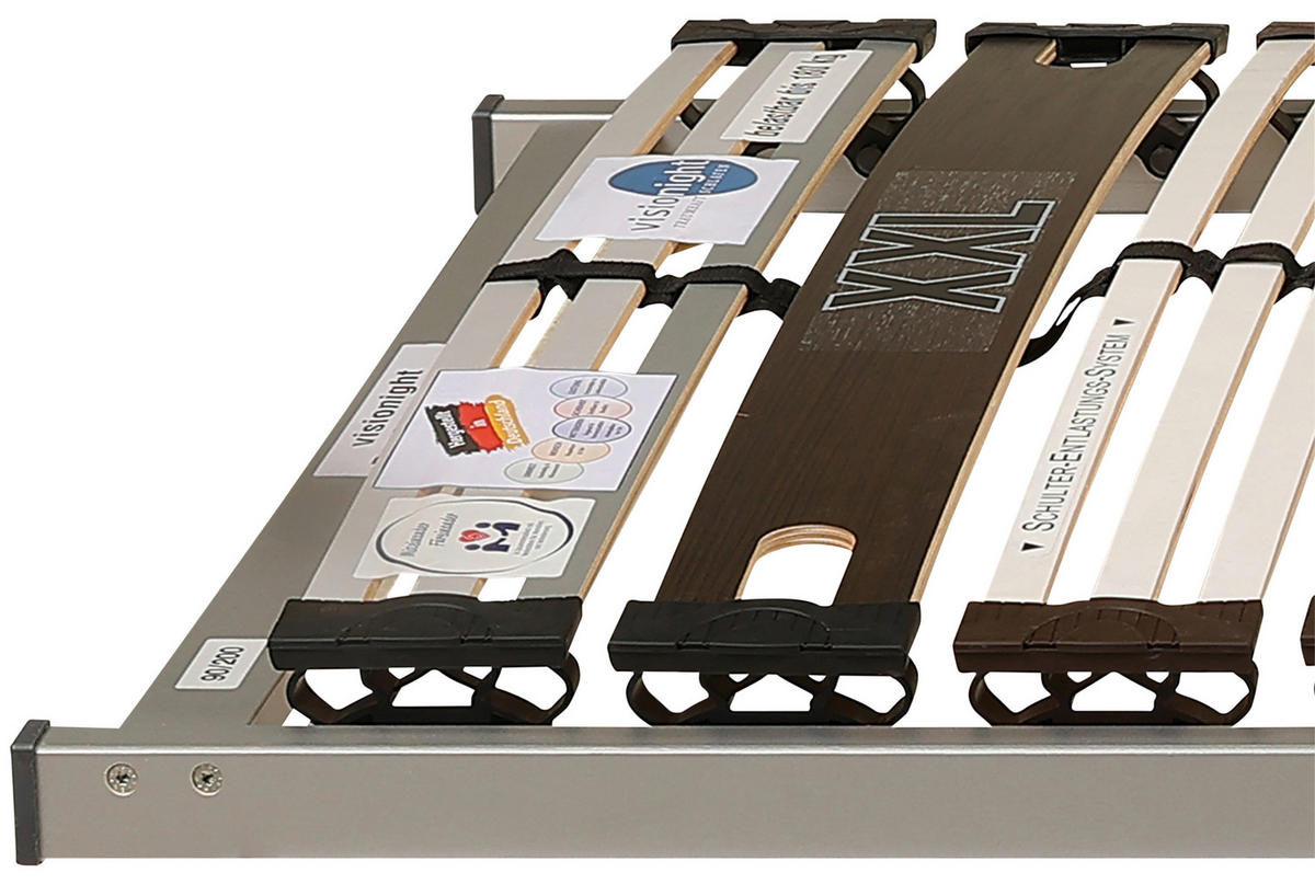 LATTENROST 140/200 cm Birke, Buche  - Beige/Braun, Basics, Holz/Kunststoff (140/200cm) - Visionight