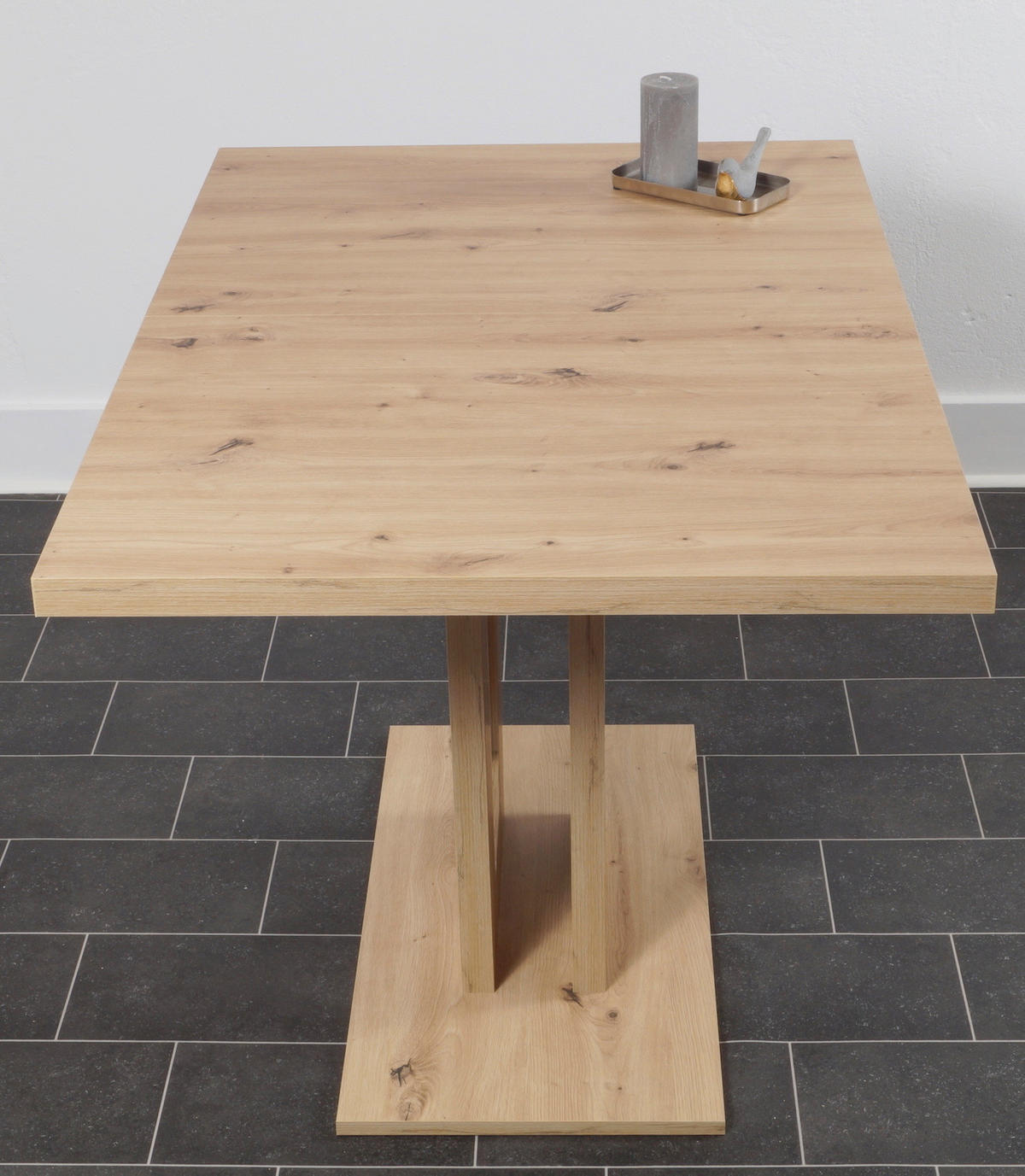 ECKBANKGRUPPE Mikrofaser Grau, Eiche Artisan  - Eiche Artisan/Grau, KONVENTIONELL, Holz/Textil (125/89/165cm) - MID.YOU