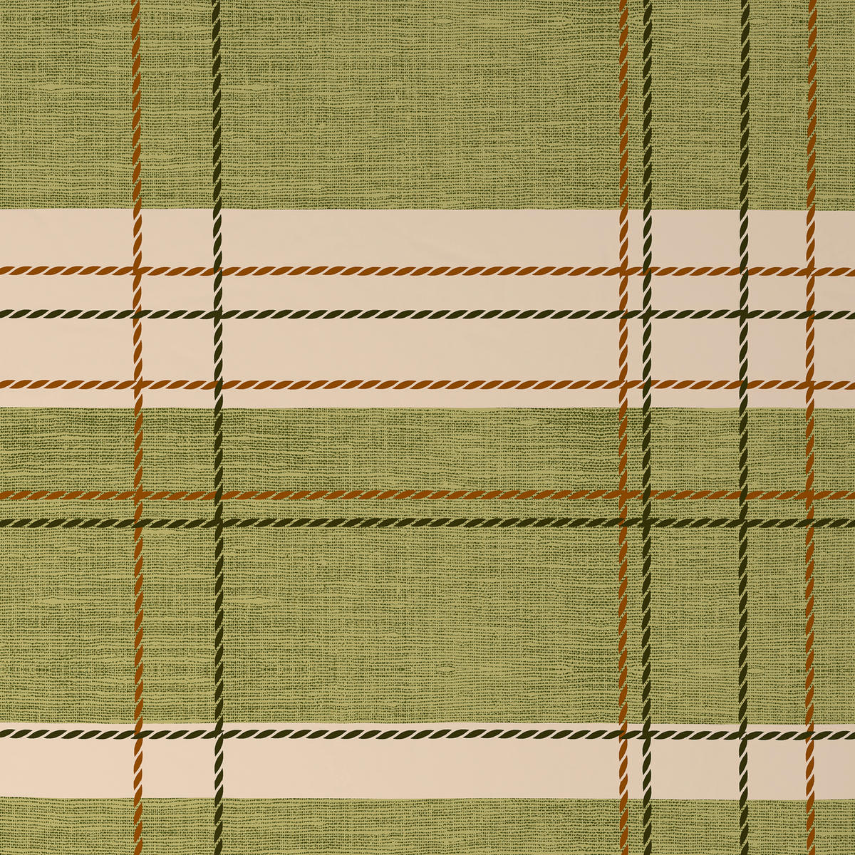 BETTWÄSCHESET CUBY Satin 200/210 cm  65 cm/100 cm  - Grün, Konventionell, Textil (200/210cm) - Novel