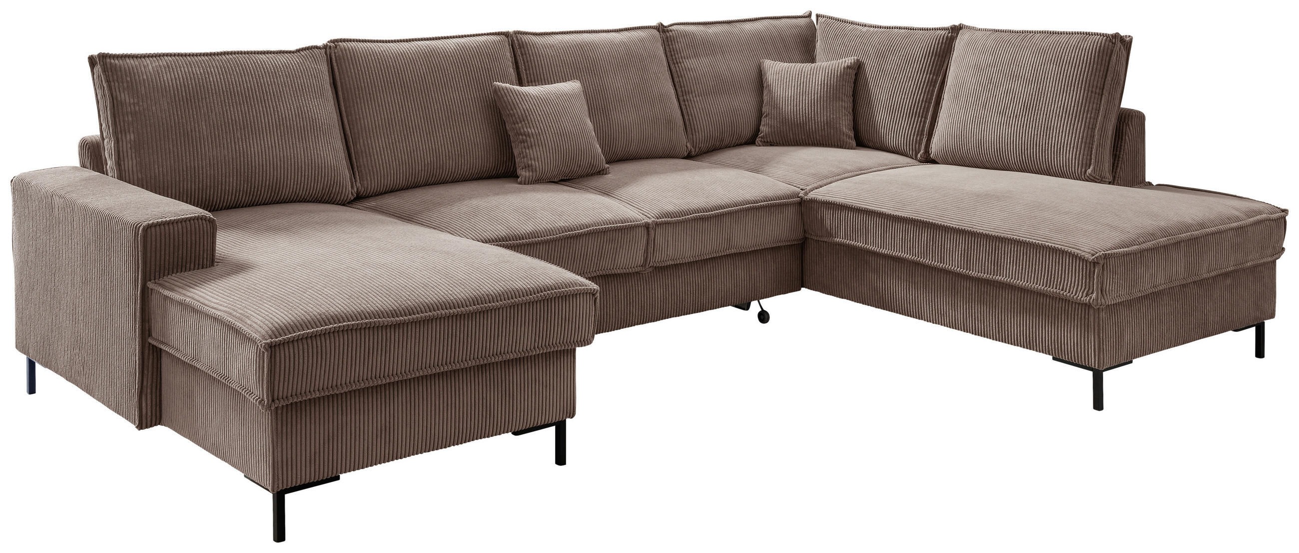 MID.YOU SEDACIA SÚPRAVA, textil, sivohnedá