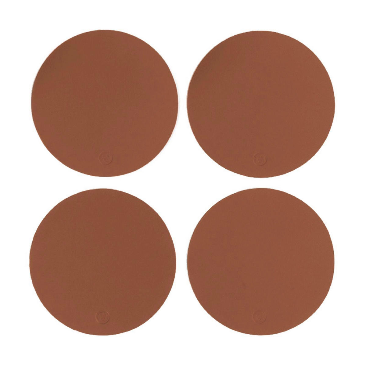 GLASUNTERSETZER  - Cognac, Basics, Leder (11/11/0.2cm)