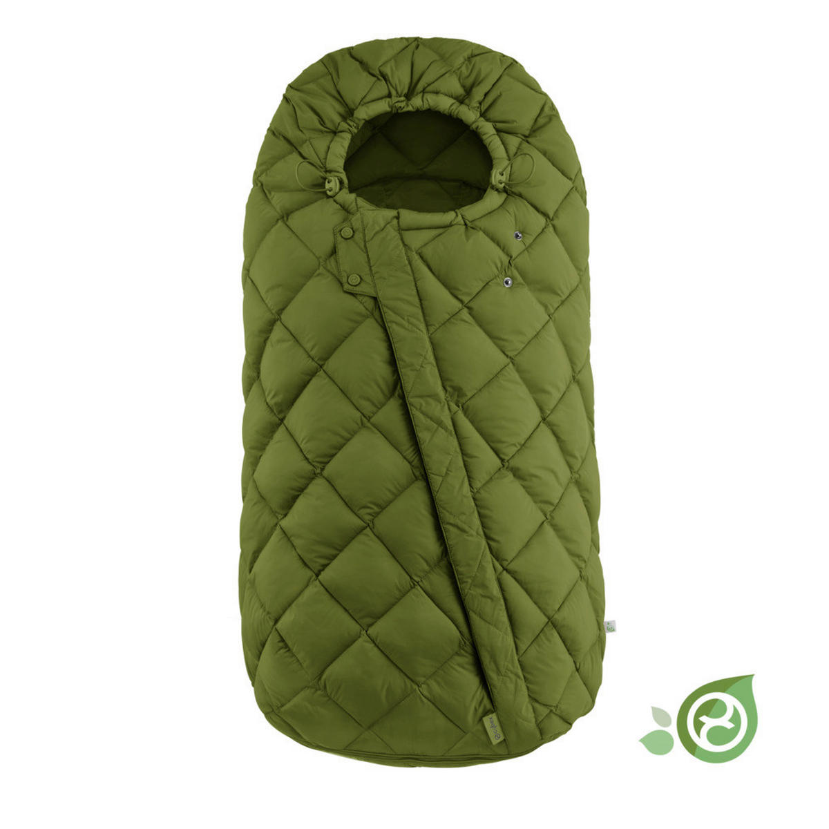 FUßSACK Snogga 2  - Grün, Basics, Textil (90/50/20cm) - cybex GOLD