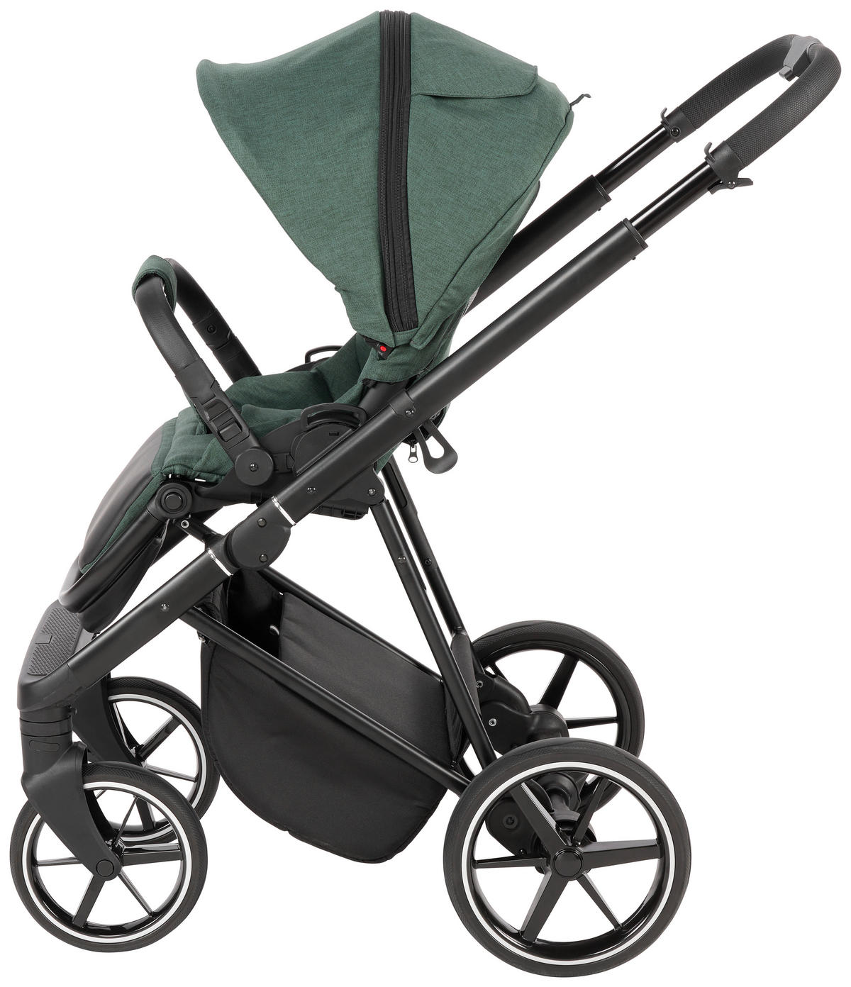 BARNVAGNSSET  - skogsgrön/svart, Basics, metall/textil (57,5/116/101cm) - Jimmylee
