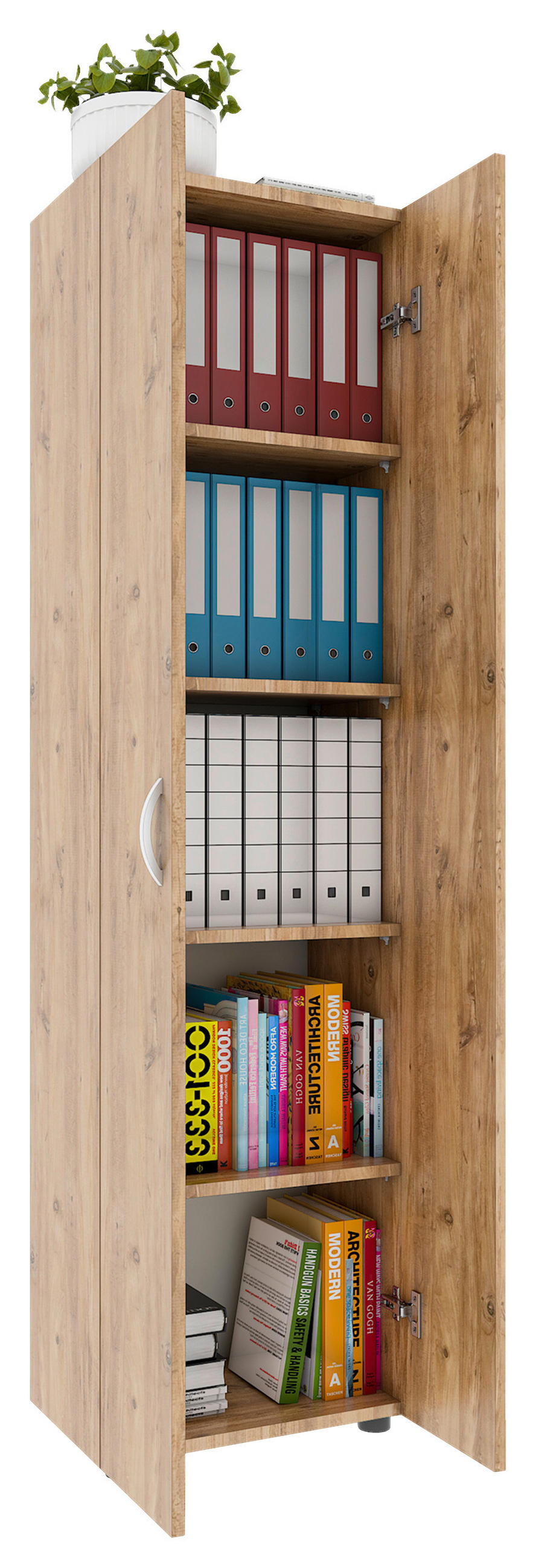 AKTENSCHRANK 49/178/34 cm  - Honigeiche, MODERN, Holzwerkstoff (49/178/34cm) - MID.YOU