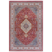 FLACHWEBETEPPICH  Wohnzimmer 80/120 cm Luxor Multicolor, Rot rechteckig  - Rot/Multicolor, Design, Kunststoff/Textil (80/120cm) - Hanse Home