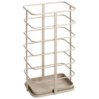 STOJAN NA DEŠTNÍKY, světle šedá - světle šedá, Design, kov (28/50/20cm)